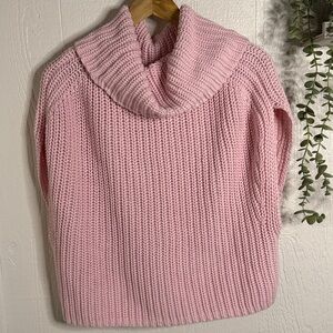 CATE sleeveless turtleneck sweater NWOT pale lilac